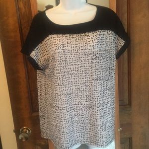 White and black dress shirt